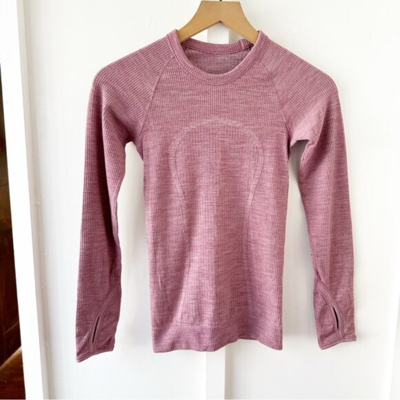 LULULEMON pink swiftly wool pullover - Picture 5 of 6